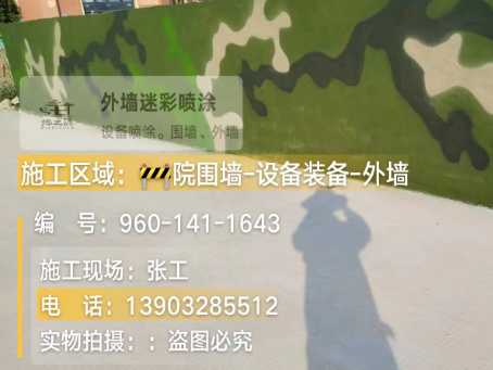 抚州 迷彩漆喷涂价格（按平方米计费）